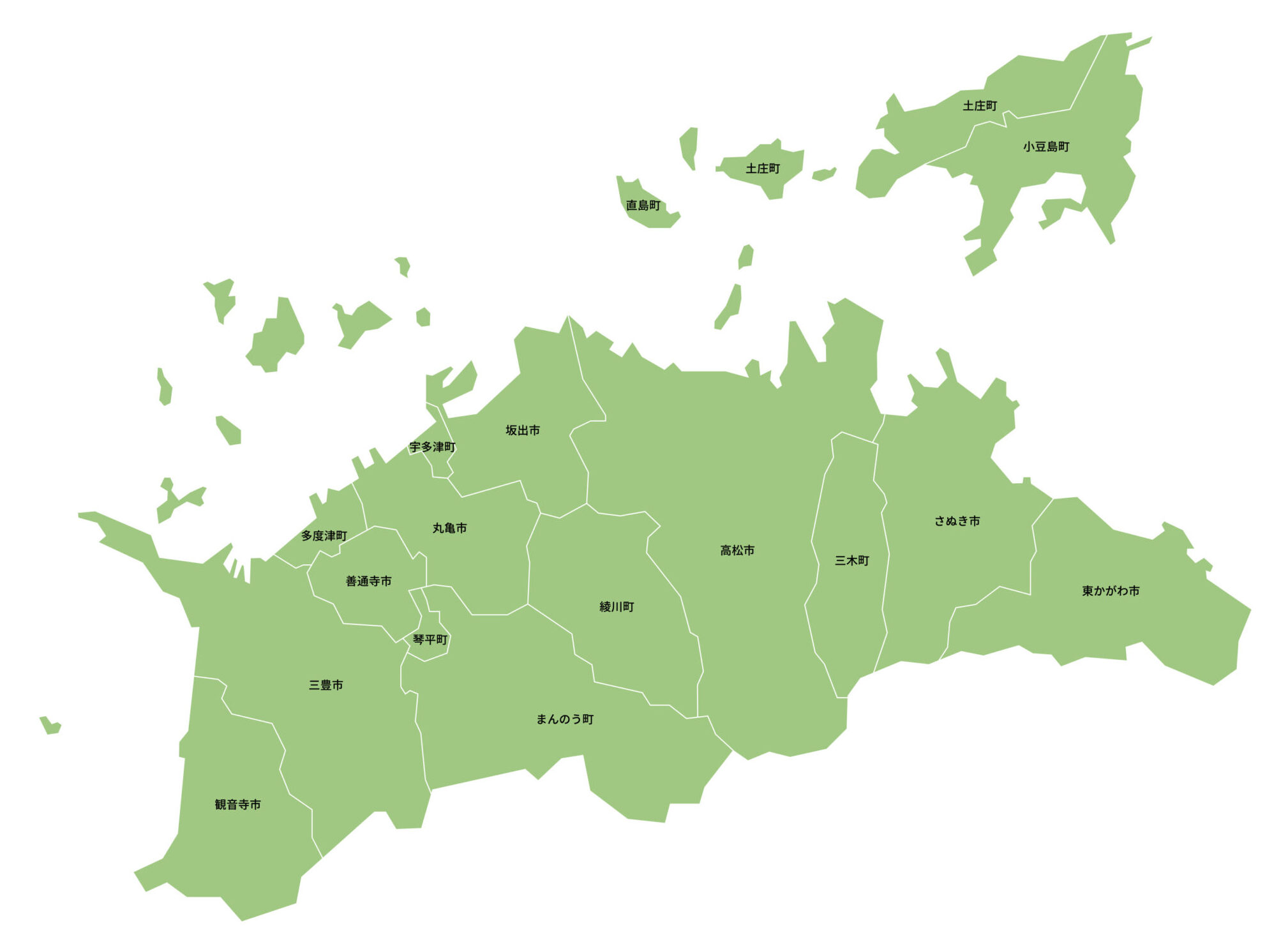 香川県地図